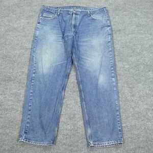 Member's Mark Jeans Mens 42x30 Blue Straight Leg Medium Wash Denim Casual